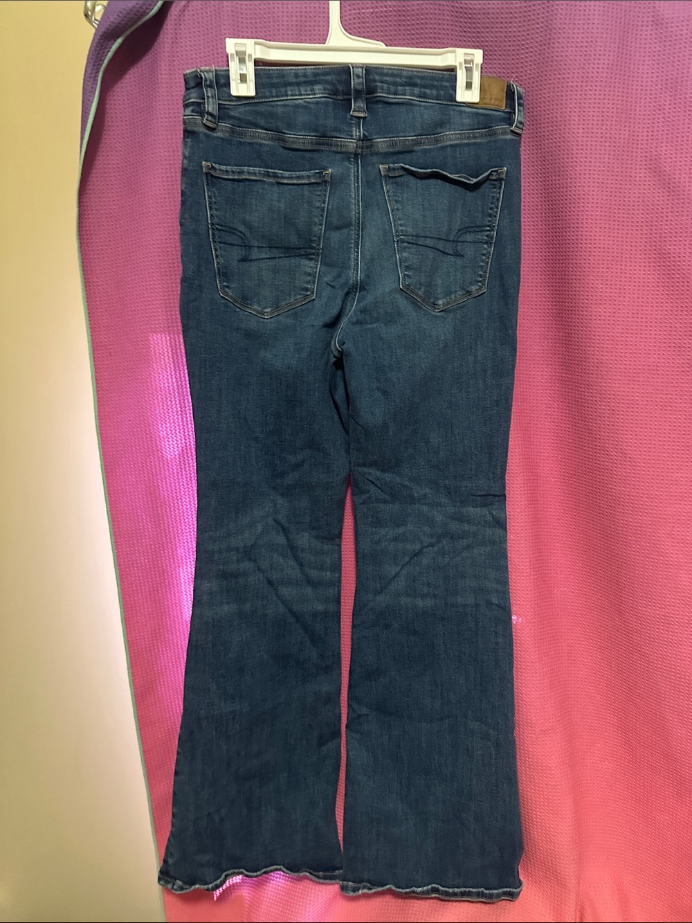American Eagle Outfitters Dark Blue Flare Jeans - Picture 4 of 6